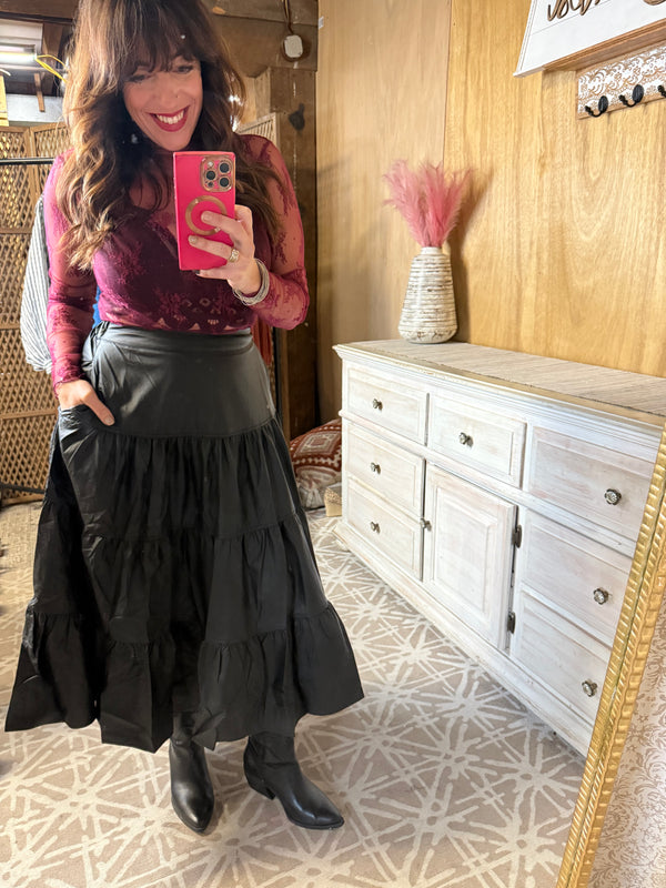 EASEL PREORDER Perfectly Posh Maxi Skirt