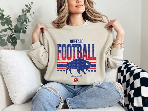 Buffalo Football HEY-EY-EY-EY Crewneck