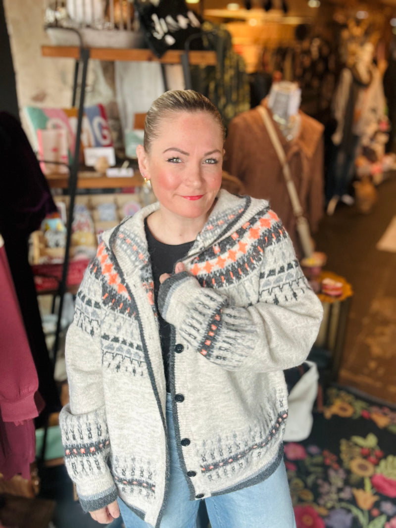 Countryside Gal Hooded Button Cardigan