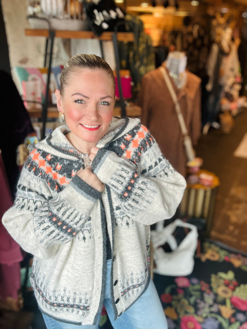 Countryside Gal Hooded Button Cardigan