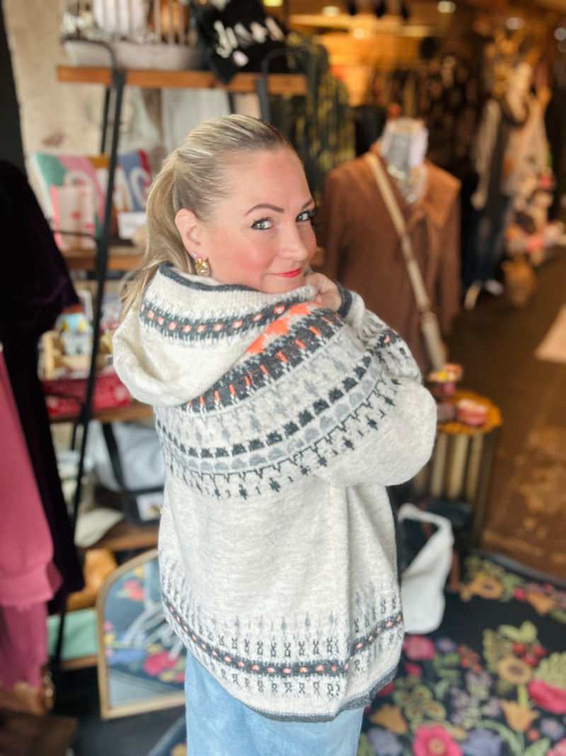 Countryside Gal Hooded Button Cardigan