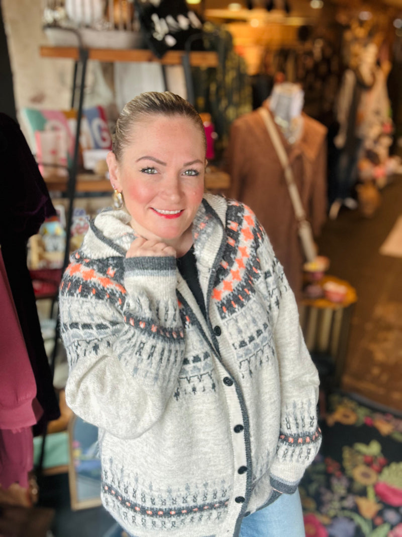 Countryside Gal Hooded Button Cardigan