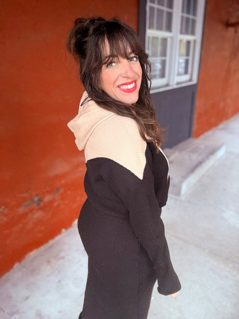 Loveless Color Block Midi Dress