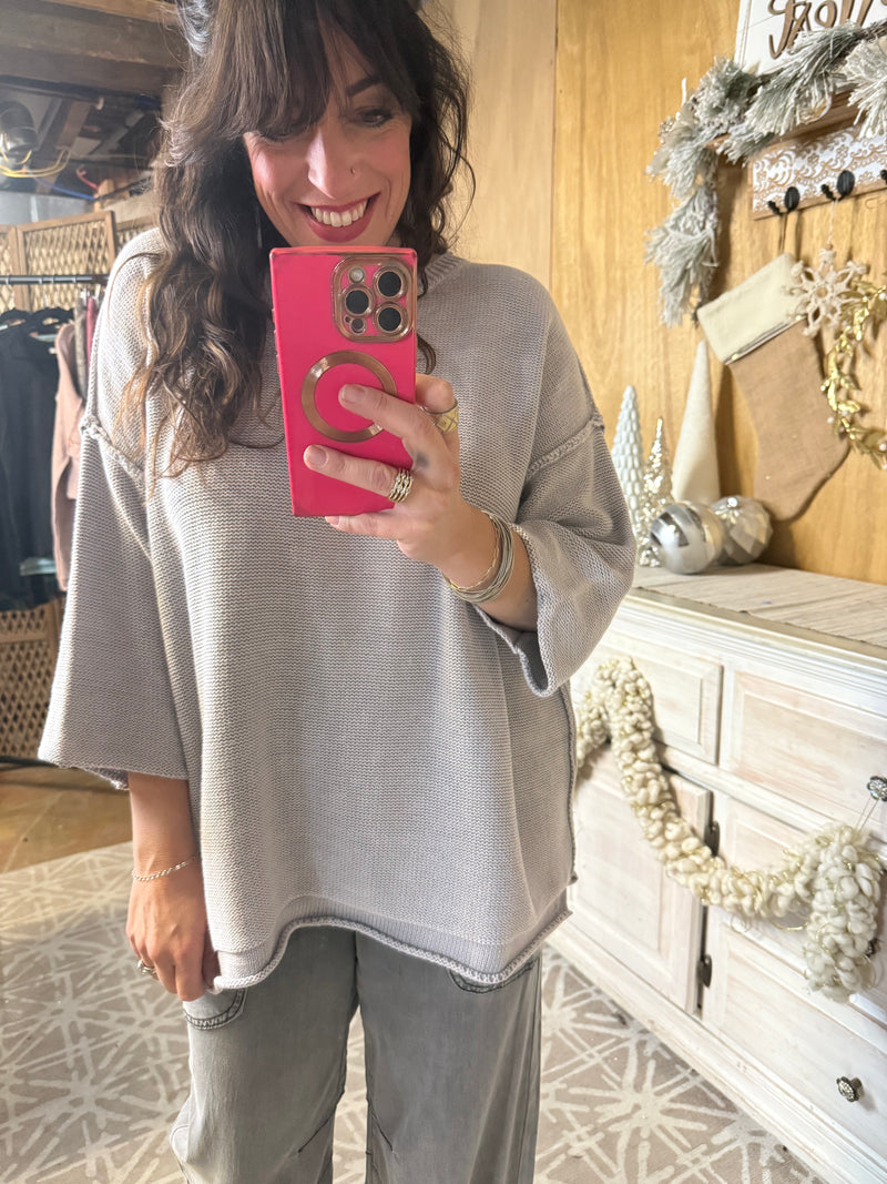 EASEL PREORDER Everyday Girl Short Sleeve Sweater