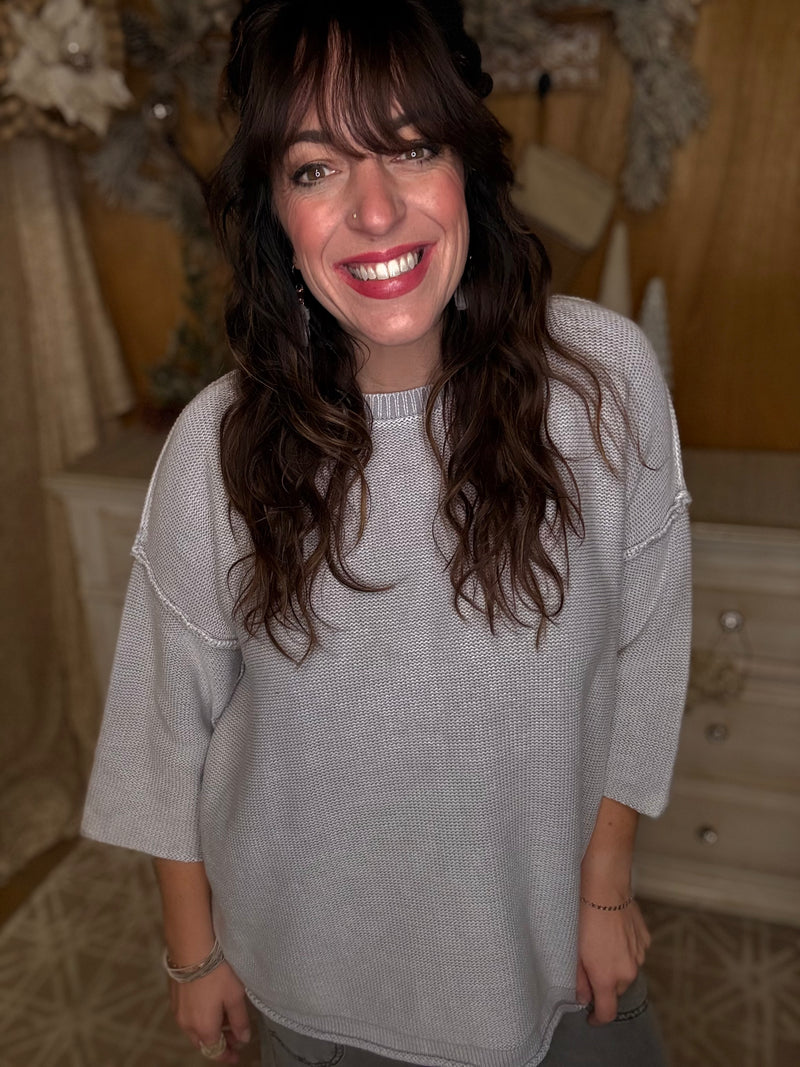 EASEL PREORDER Everyday Girl Short Sleeve Sweater