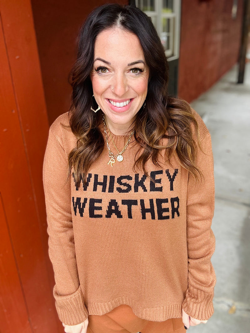 "Whiskey Weather" Sweater