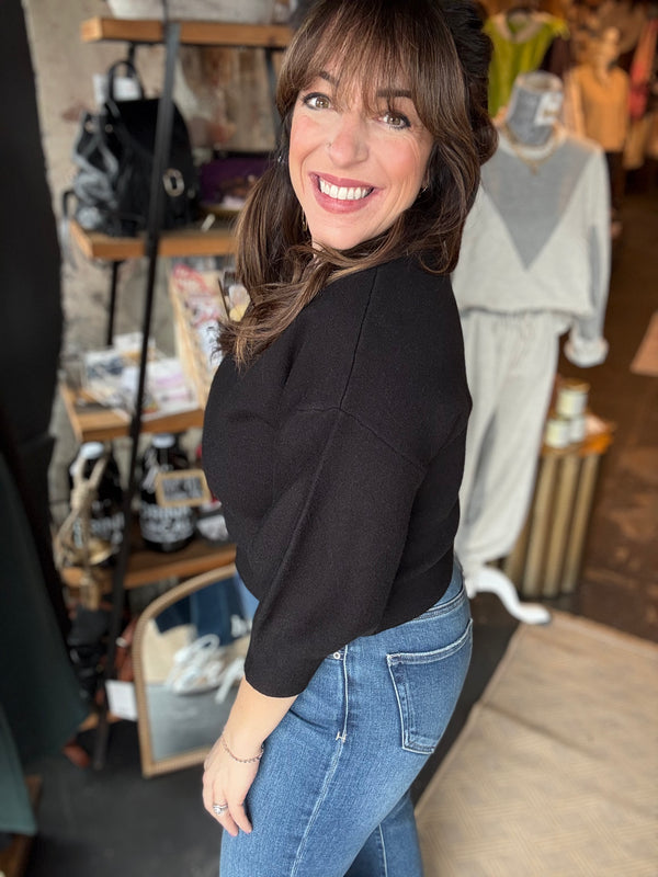 "All About You" Sweater Top *Black