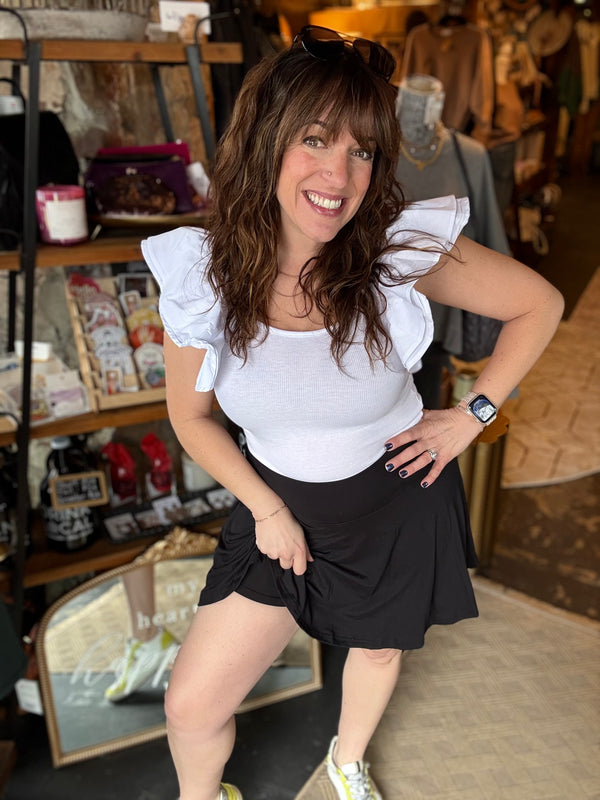 The Brielle Black Skort *PREORDER*