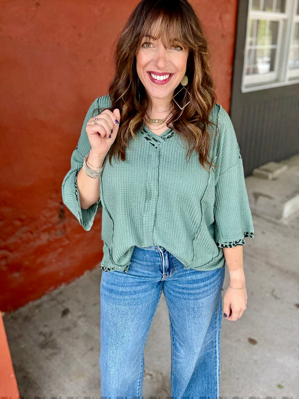 "Leopard Vibes" Knit Top
