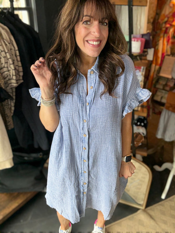 "Without You" Mineral Wash Dress
