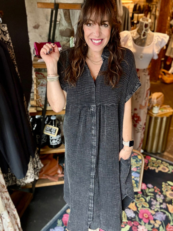 "Campfire Nights" Relaxed Midi Dress