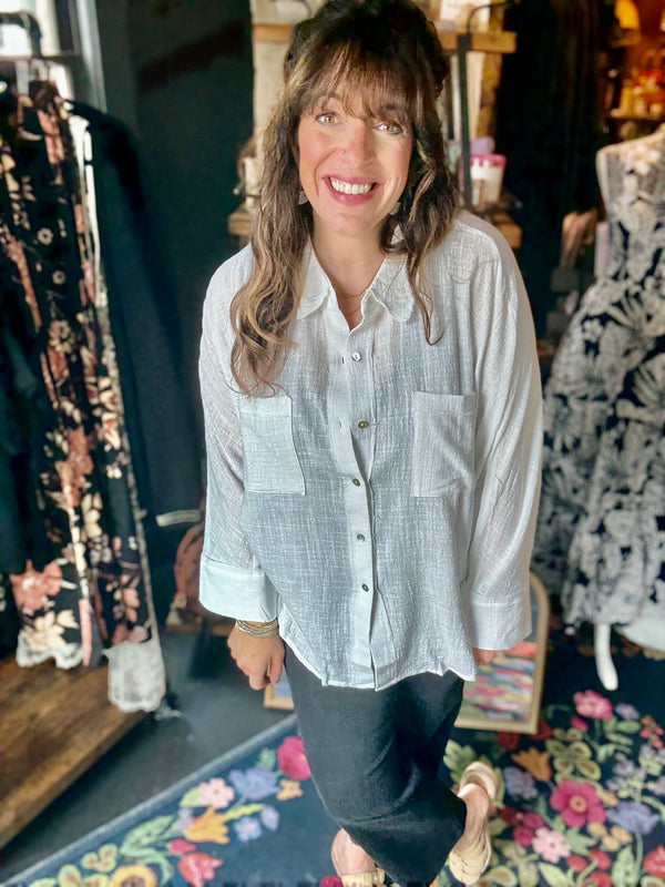 "Breezy Days" Button Down Top