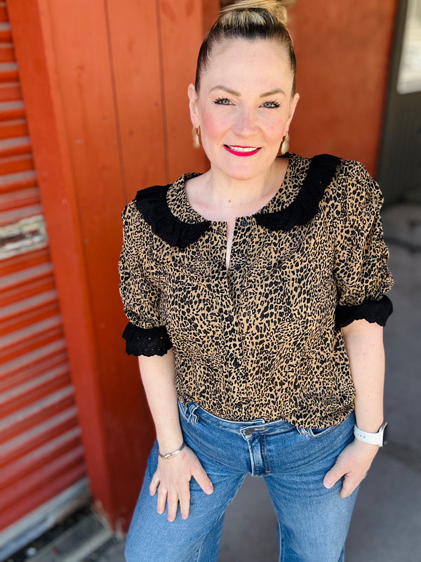 "A Little Bit Wild" Button Down Top