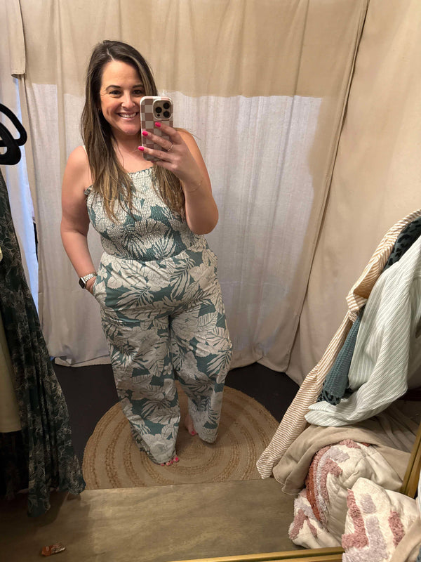 "Getaway Gal" Wide-Leg Jumpsuit