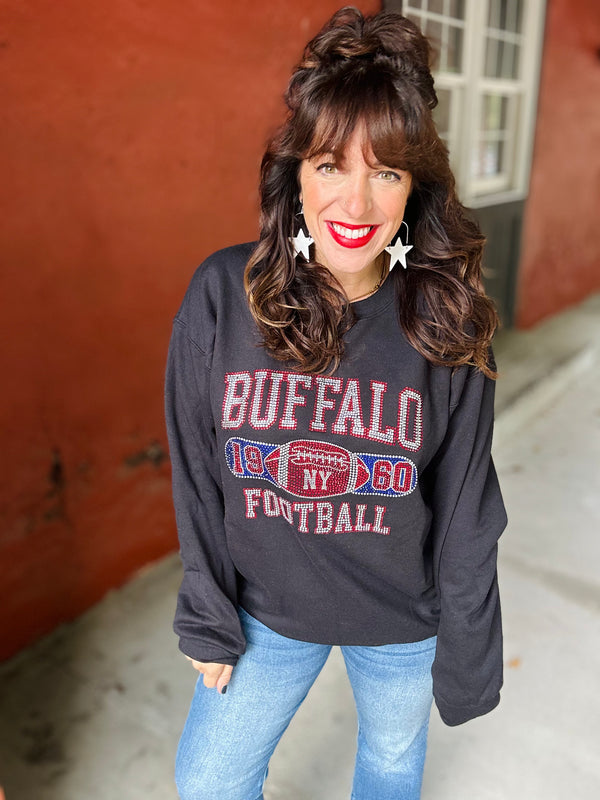 Rhinestone Buffalo Crewneck