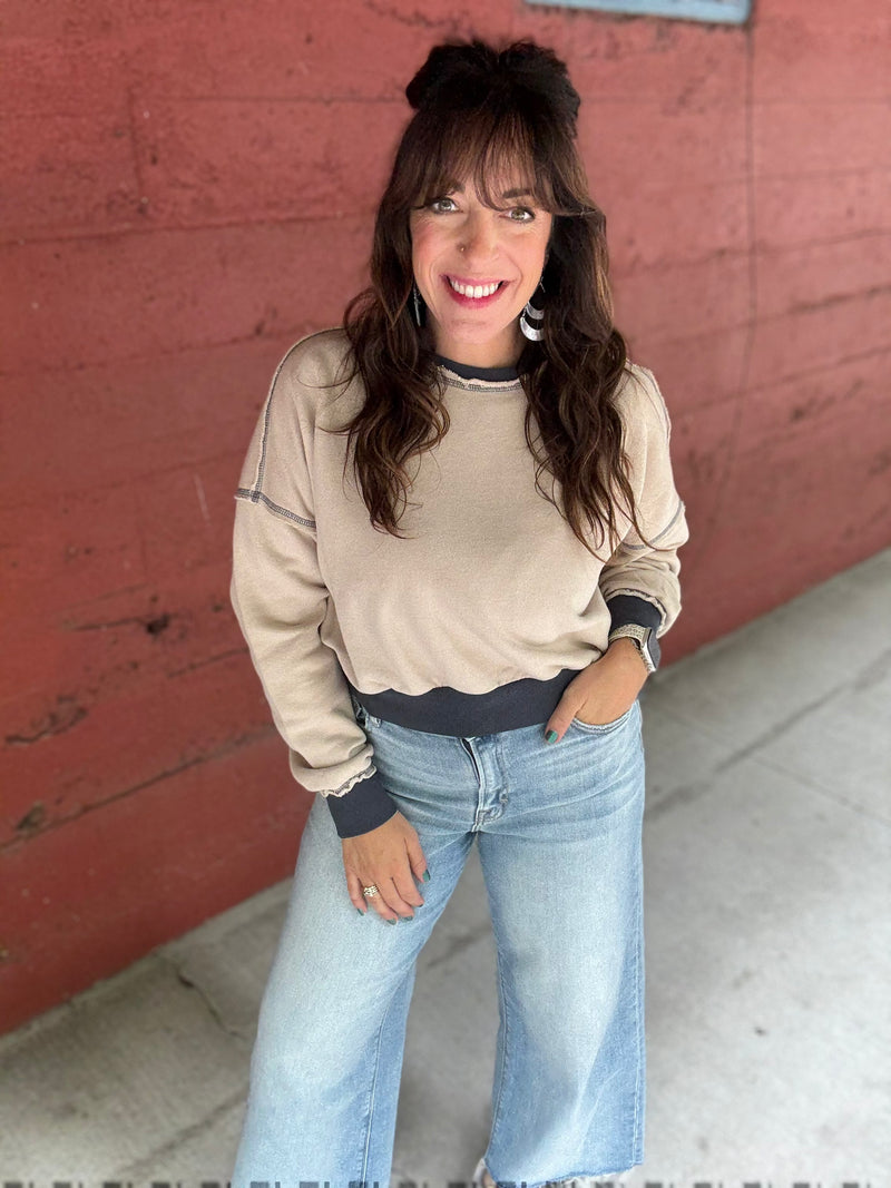 HIDDEN Light Wash Clean Stretch Cropped Wide leg Jeans