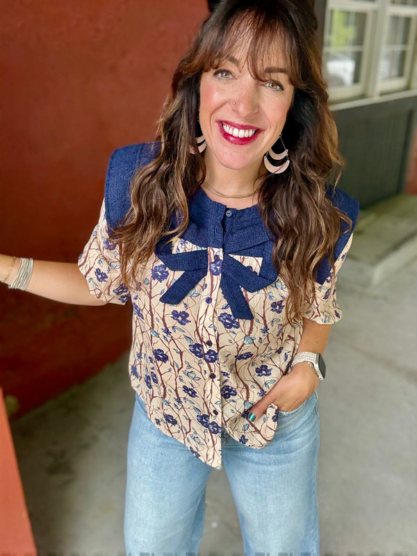 "Prairie Babe" Half Sleeve Top