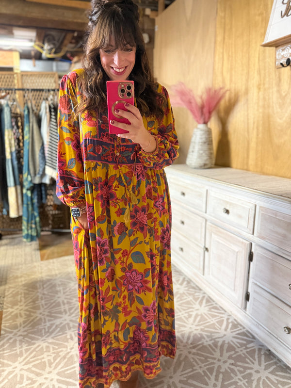 EASEL PREORDER- Floral Maxi Dress
