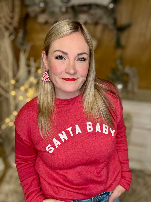 SANTA BABY Graphic Sweatshirt