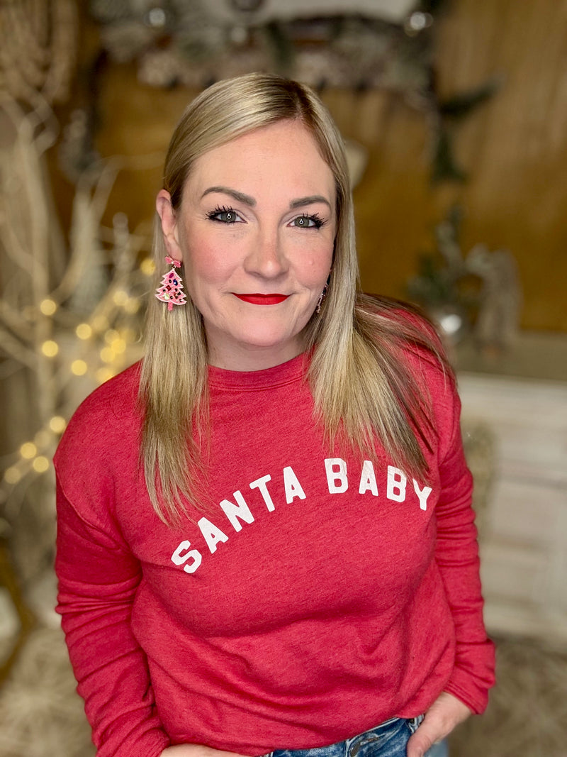 SANTA BABY Graphic Sweatshirt