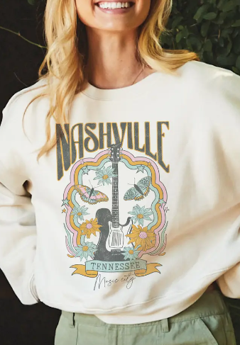 Nashville Tennessee Mid Graphic Sweatshirt
