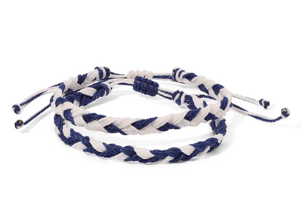 Team Color Braided Bracelet Set