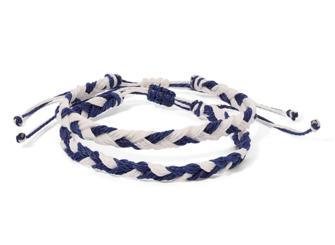 Team Color Braided Bracelet Set