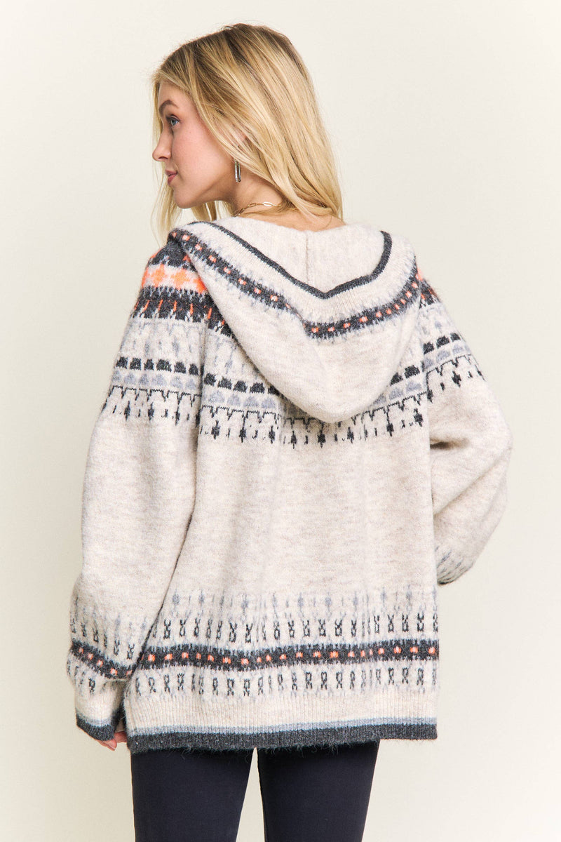 Countryside Gal Hooded Button Cardigan