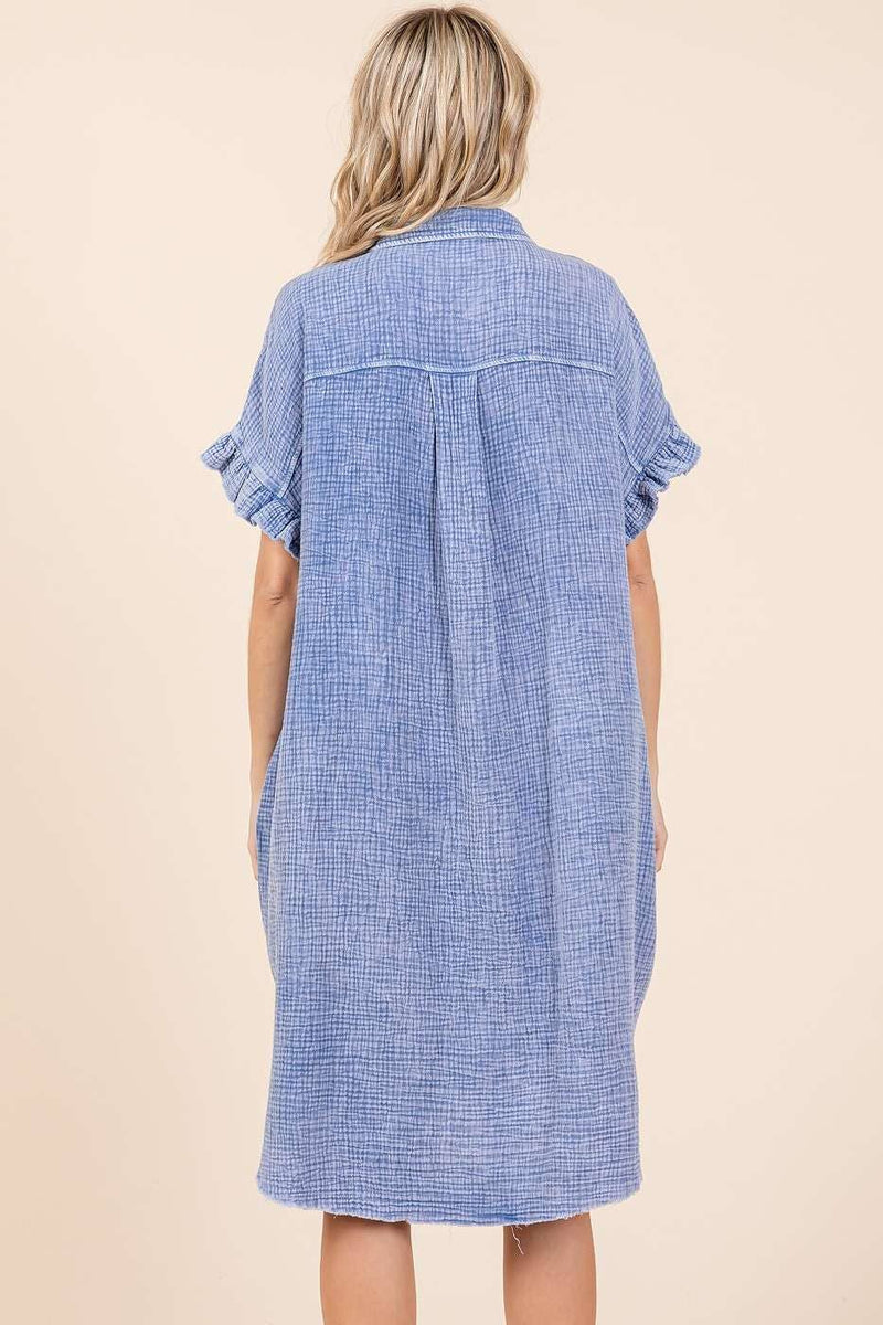 "Without You" Mineral Wash Dress