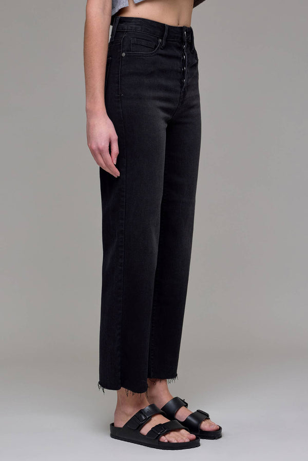 HIDDEN TRACEY Black Clean Stretch Straight