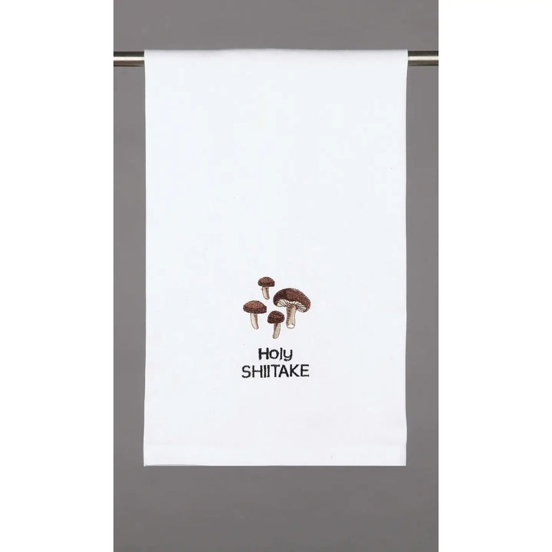 White Embroidered Kitchen Towels