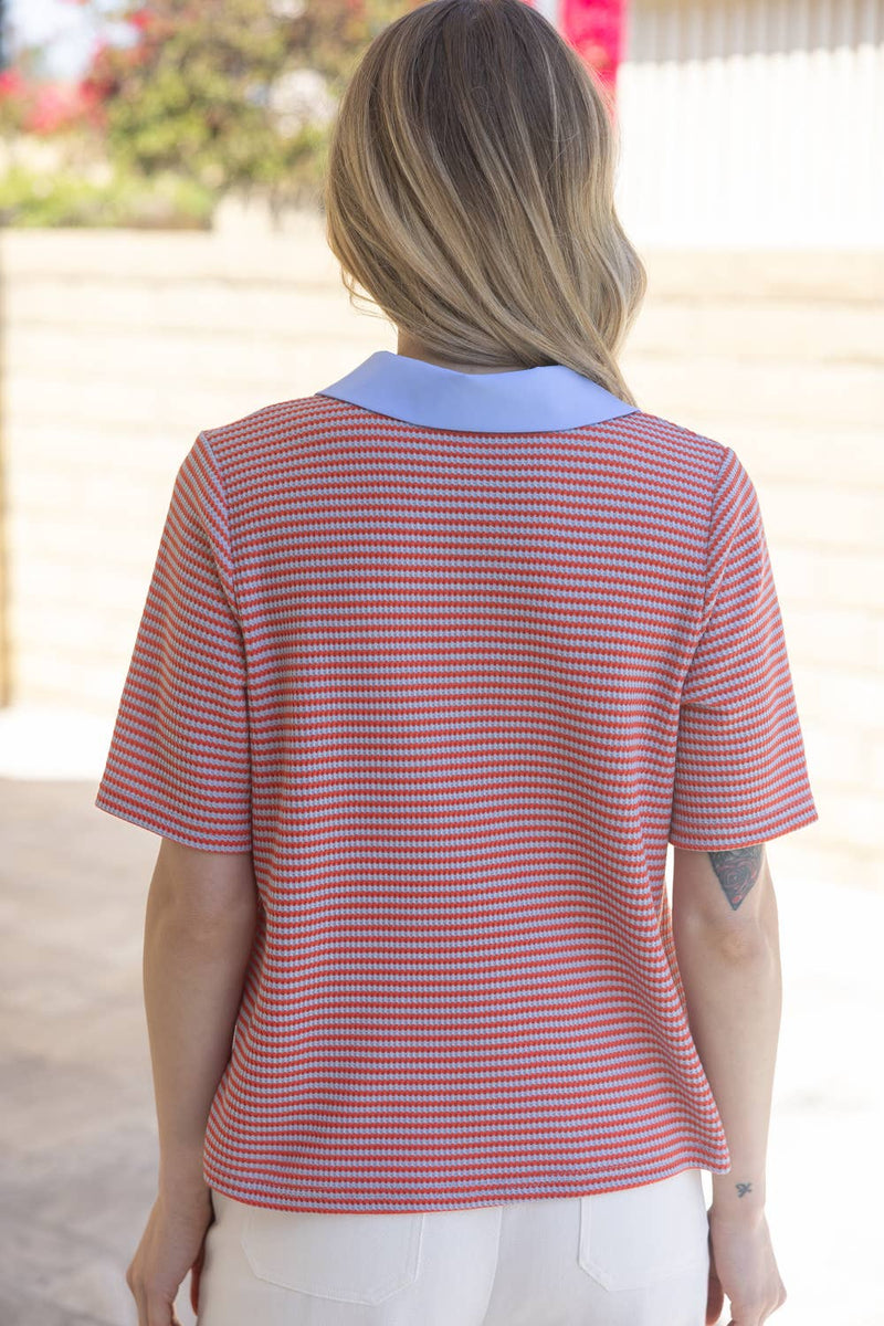 "In Session" Button Down Top