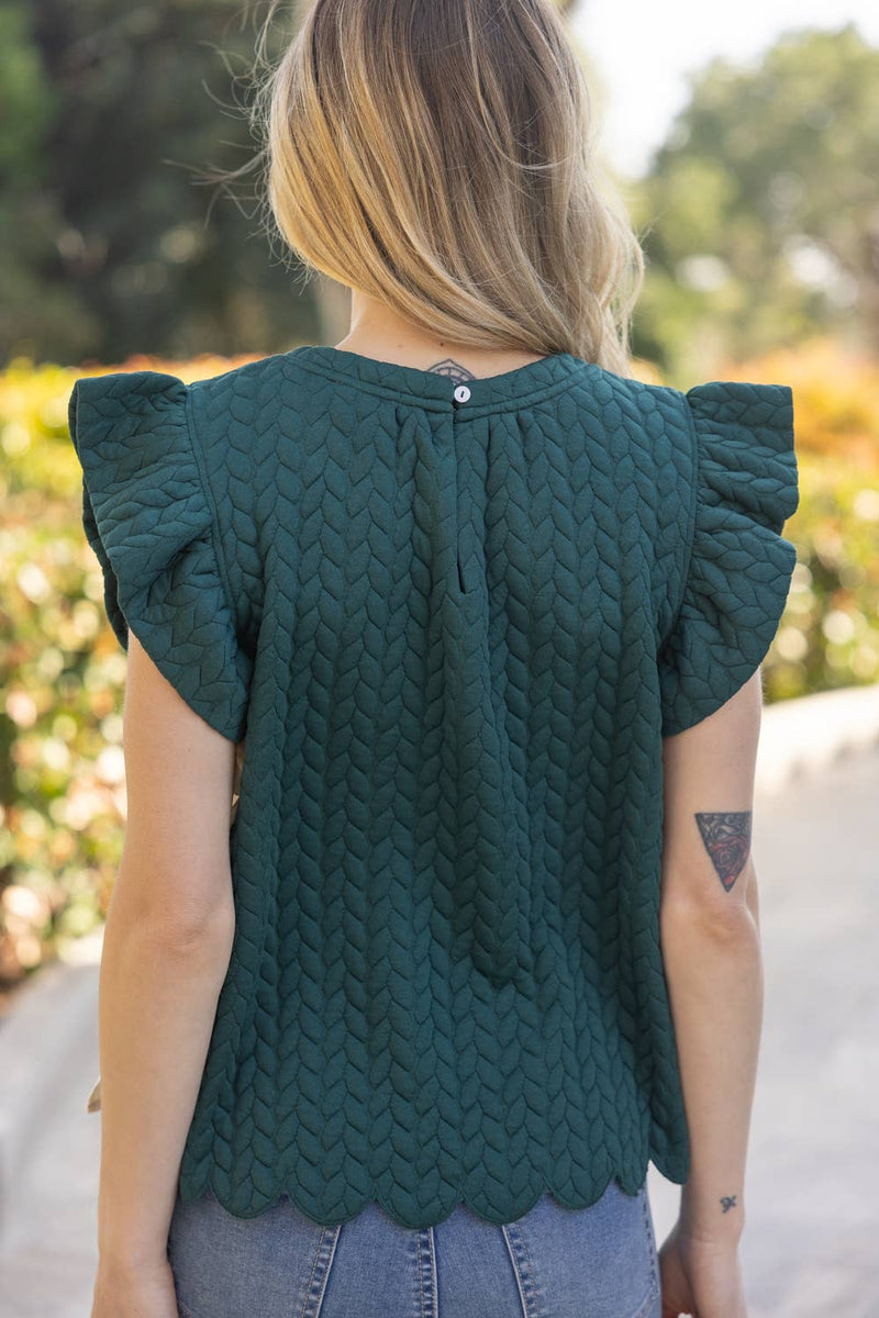 "On Tilt" Cap Sleeve Top