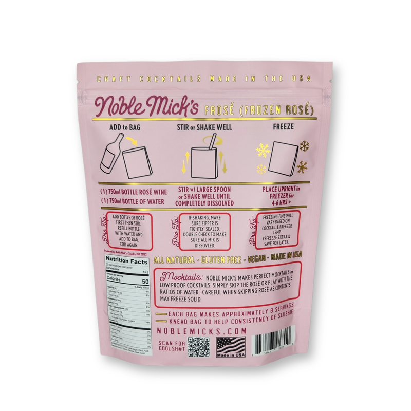 Noble Mick's Frozen Cocktail Kit * NEW FLAVORS!!*