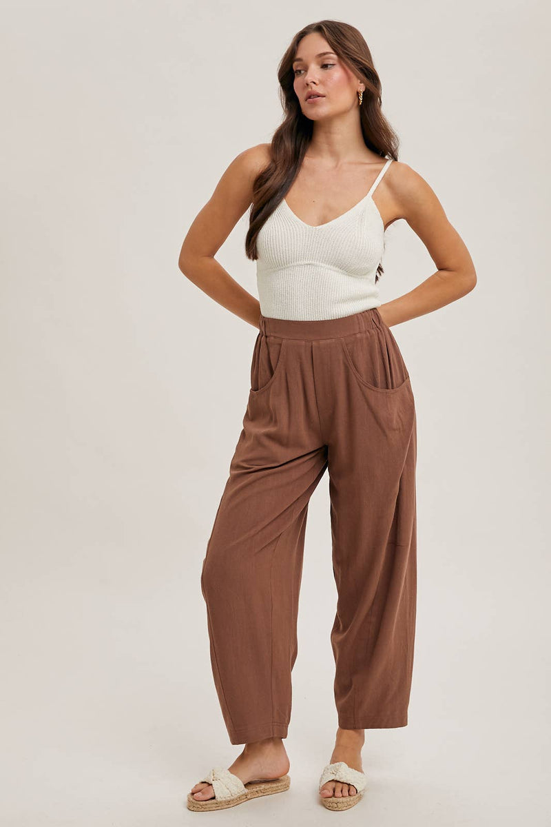 "Desert Sun" Relaxed Barrel Pants