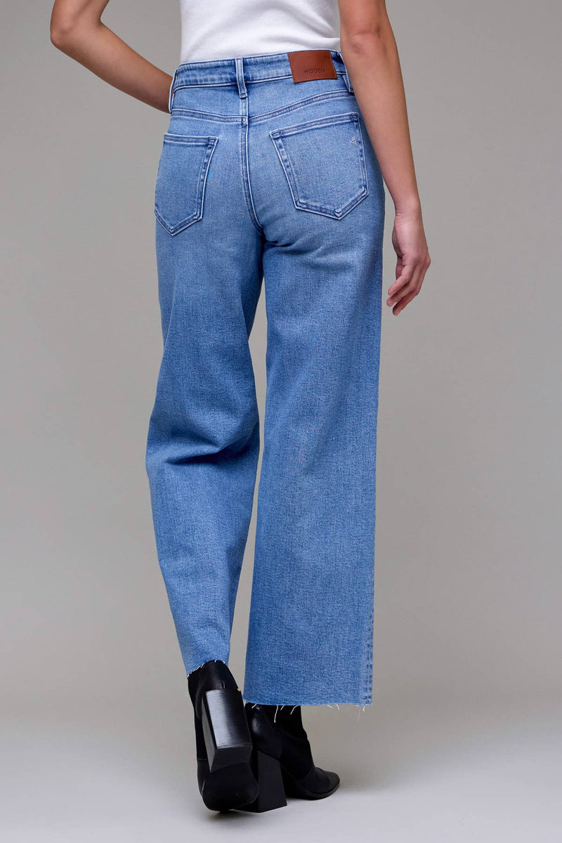 HIDDEN Light Wash Clean Cut Stretch Dad Jean