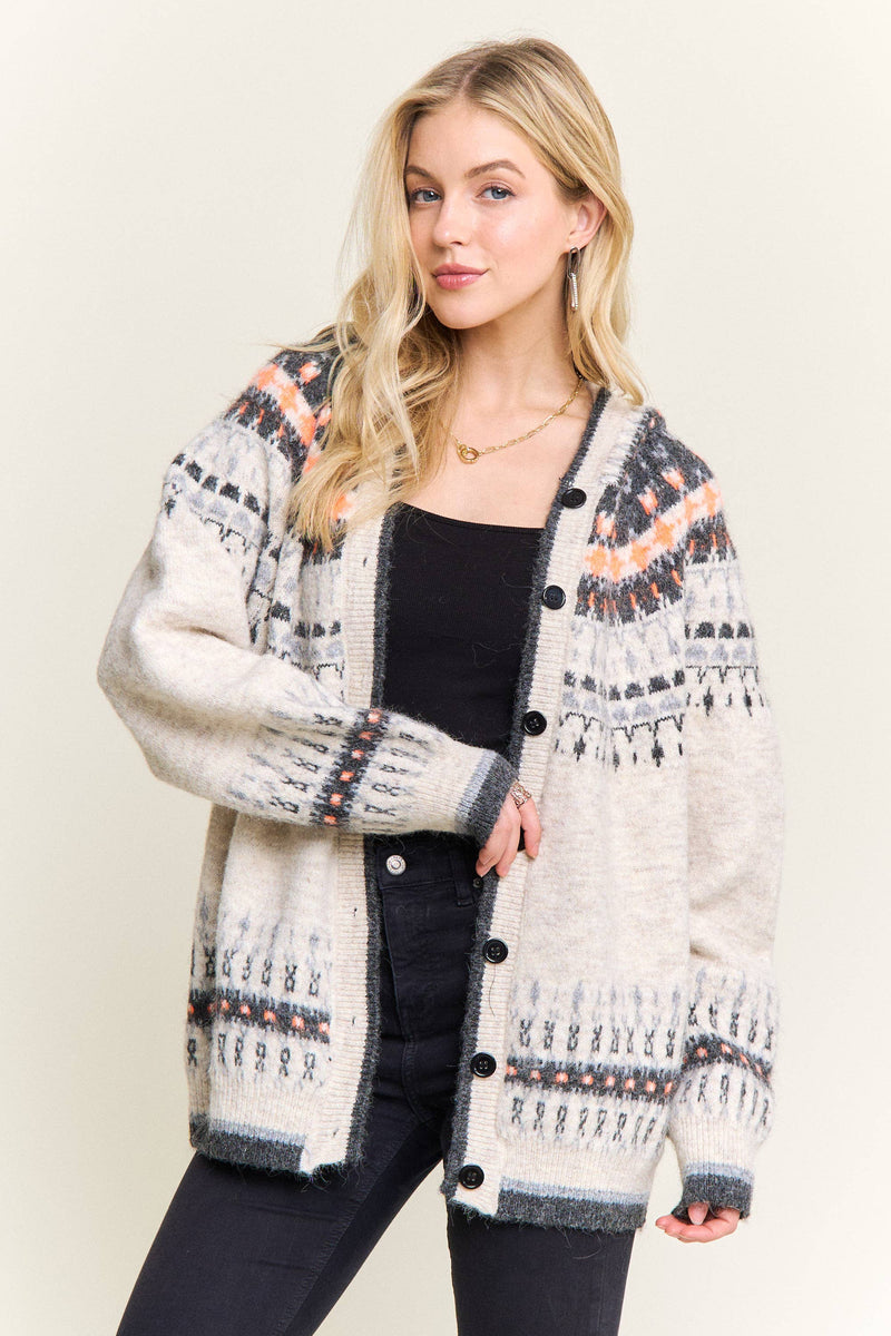 Countryside Gal Hooded Button Cardigan