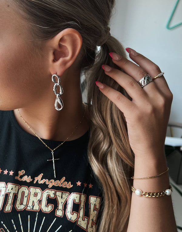Enola Chain Link Drop Earrings