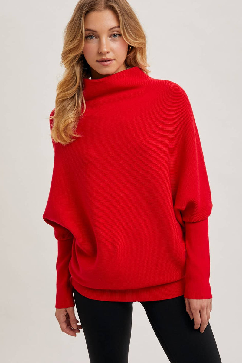 "Moments With You" Dolman Sweater *Red*