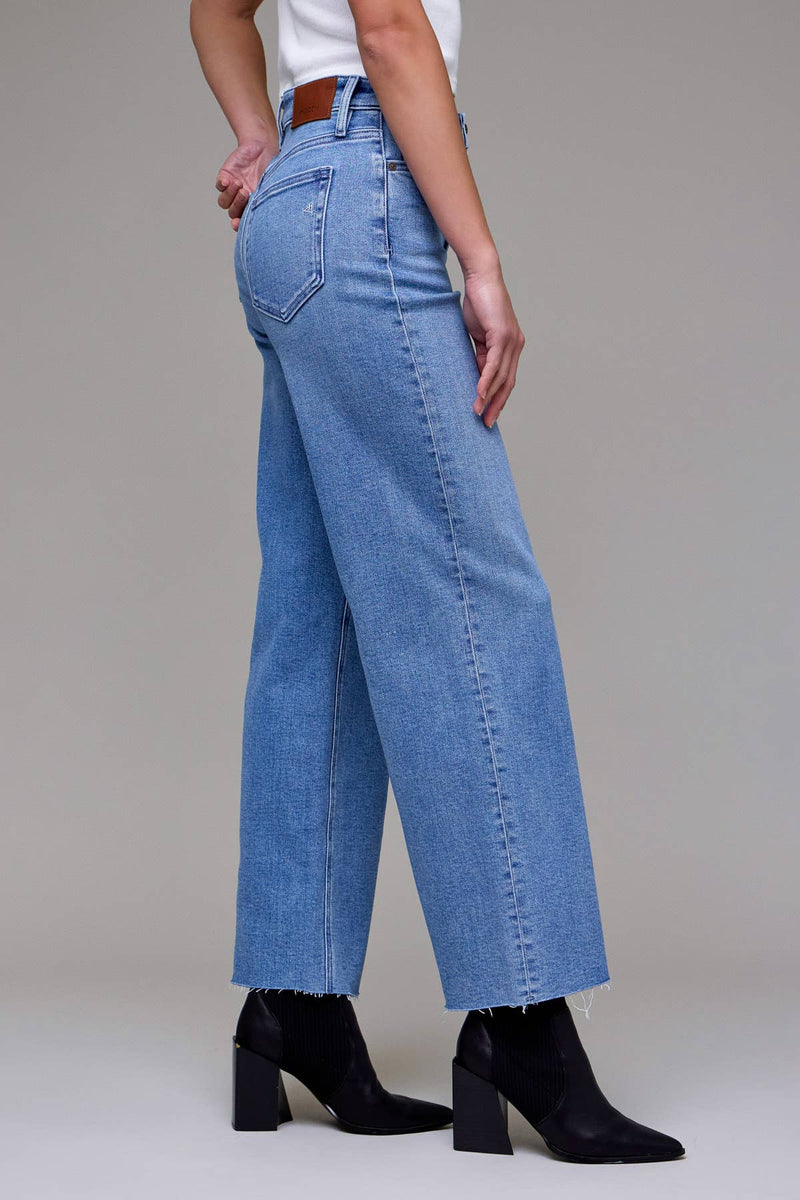 HIDDEN Light Wash Clean Cut Stretch Dad Jean