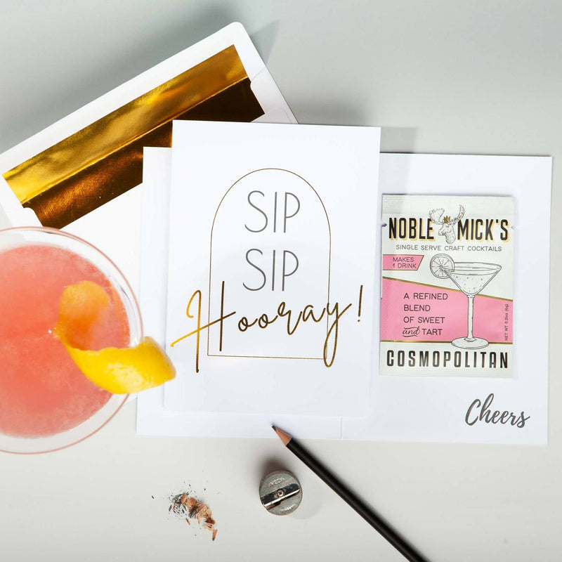 Cocktail and Cards / Sip Sip Hooray Card