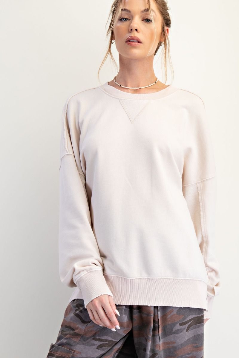 EASEL PREORDER- Mineral Washed Terry Pullover