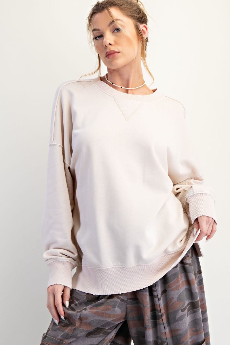 EASEL PREORDER- Mineral Washed Terry Pullover