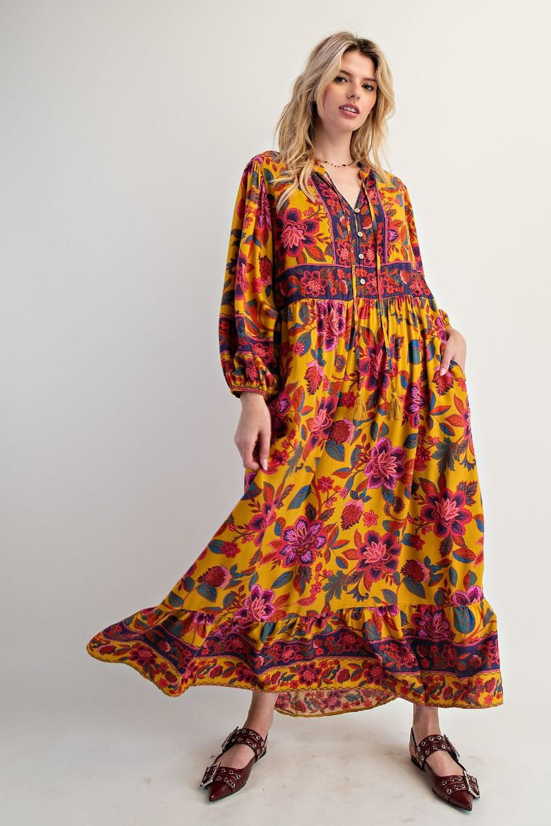 EASEL PREORDER- Floral Maxi Dress