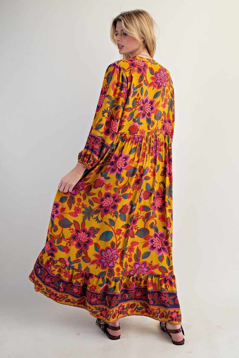 EASEL PREORDER- Floral Maxi Dress