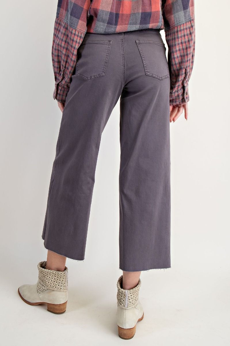EASEL PREORDER- Button Front Stretch Twill Pants