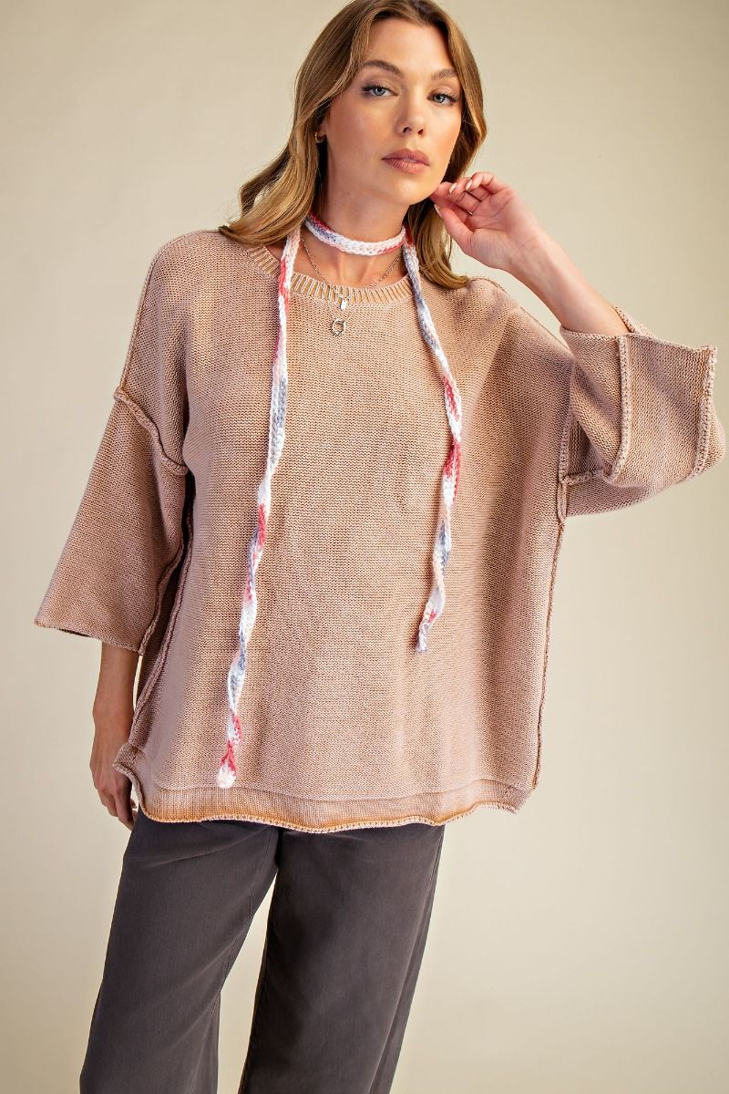 EASEL PREORDER Everyday Girl Short Sleeve Sweater