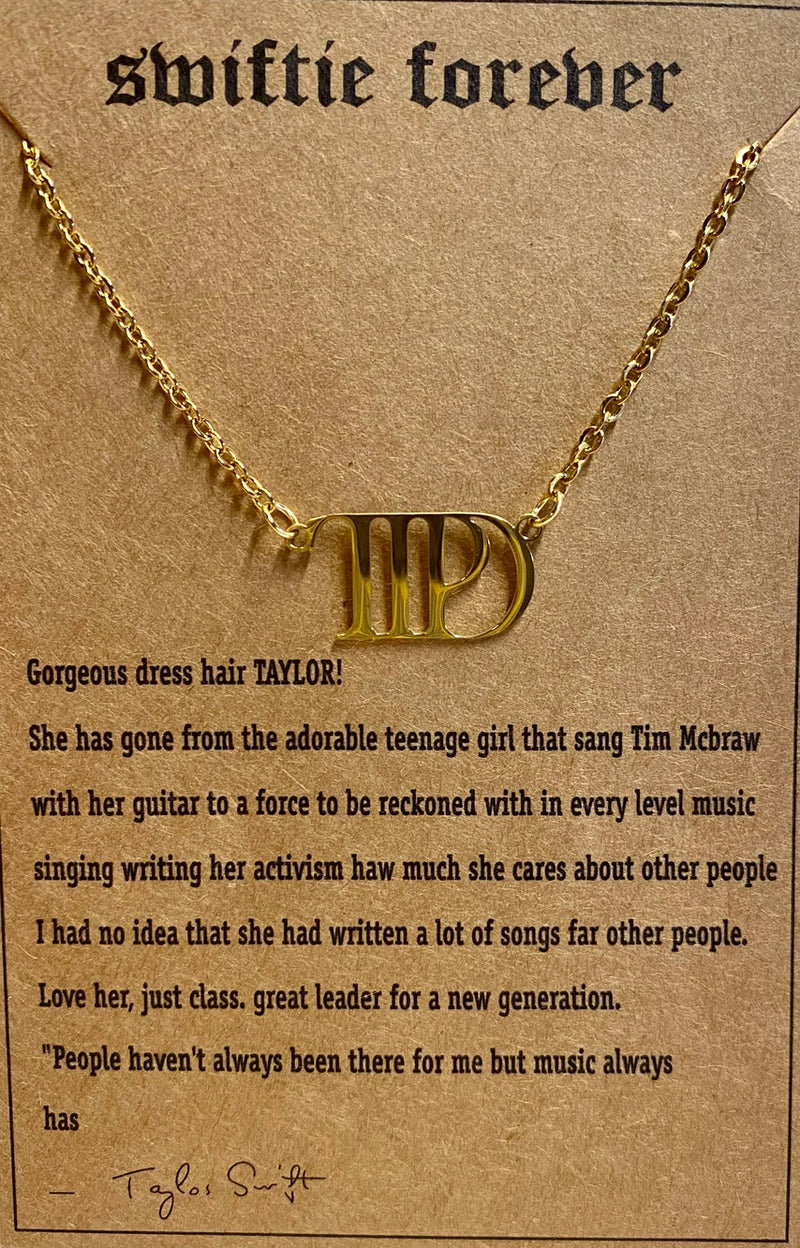 Taylor Swift Pendant Necklace By Eras