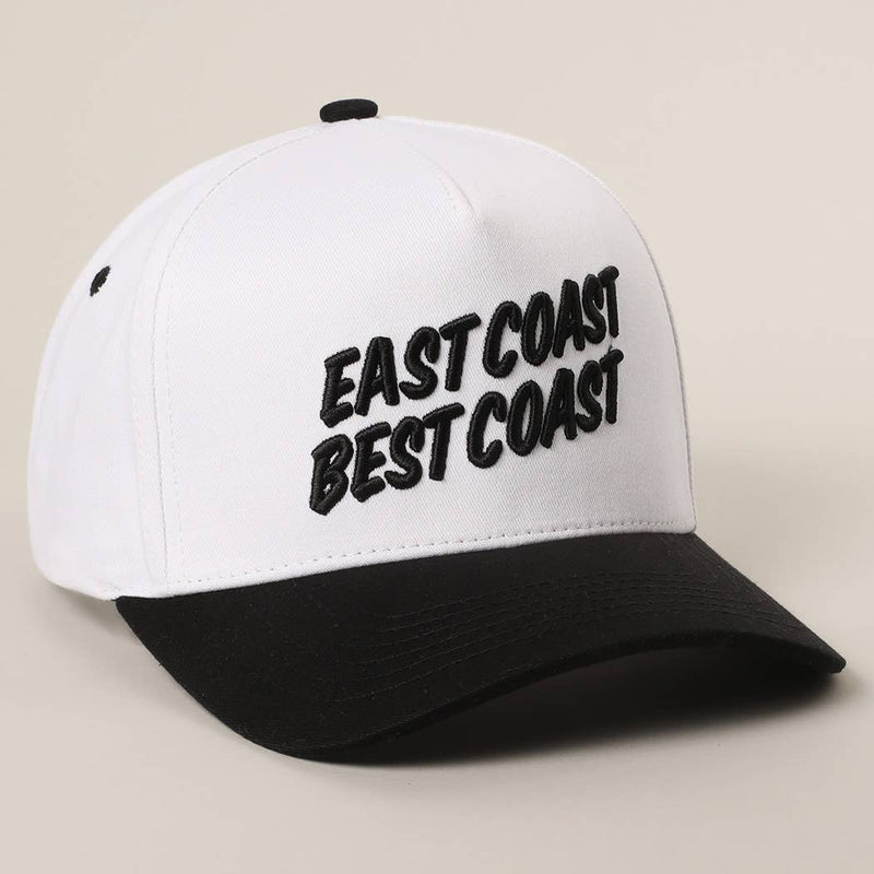 EAST COAST BEST COAST 3D Letter Embroidery Two-Tone Trucker