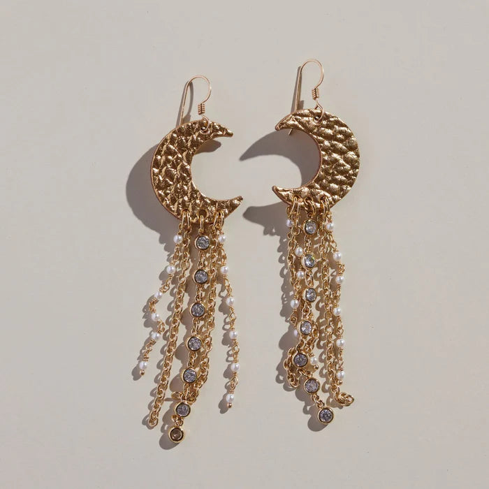 Hammered Athena Earrings